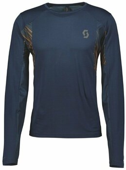 Laufshirt mit Langarm Scott Trail Run LS Mens Shirt Midnight Blue/Copper Orange S Laufshirt mit Langarm - 1