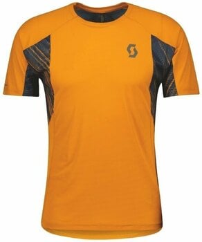Chemise de course à manches courtes Scott Trail Run SS Mens Shirt Copper Orange/Midnight Blue S Chemise de course à manches courtes - 1