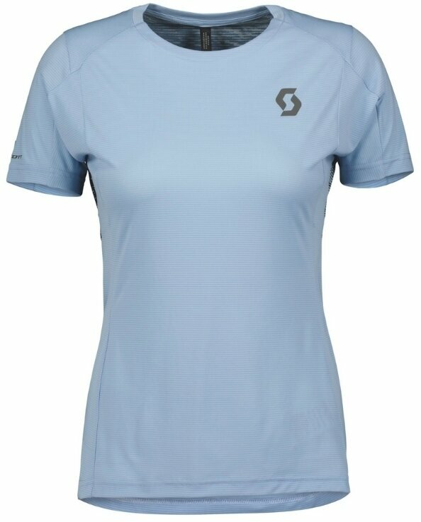 Hardloopshirt met korte mouwen Scott Trail Run SS Womens Shirt Glace Blue XS Hardloopshirt met korte mouwen
