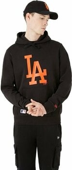 Hoodie Los Angeles Dodgers MLB Seasonal Team Logo Black/Orange L Hoodie - 1