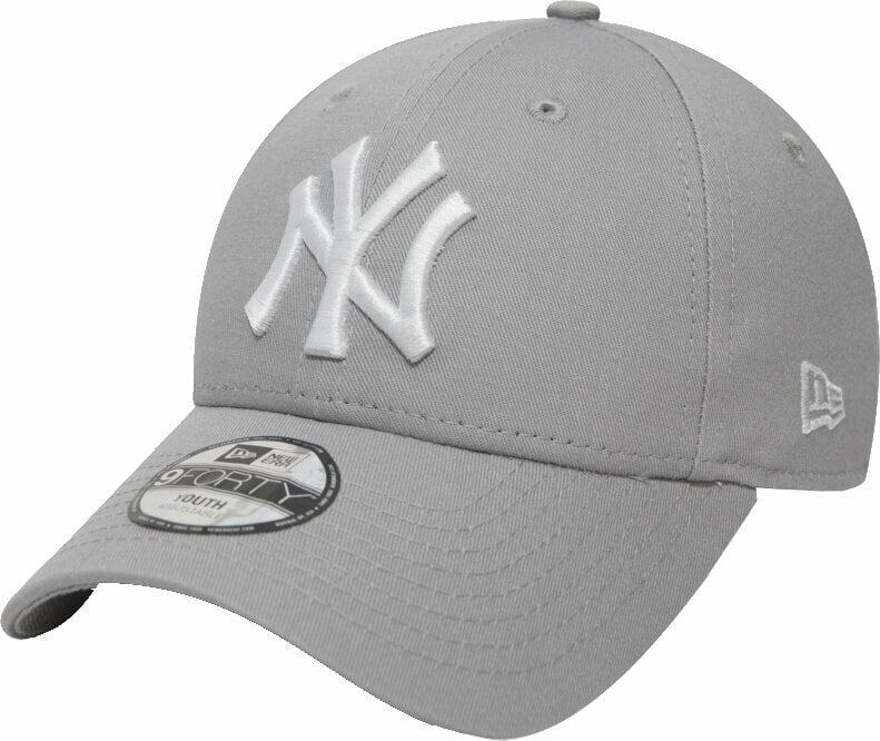 Kšiltovka New York Yankees 9Forty K MLB League Basic Grey/White Youth Kšiltovka