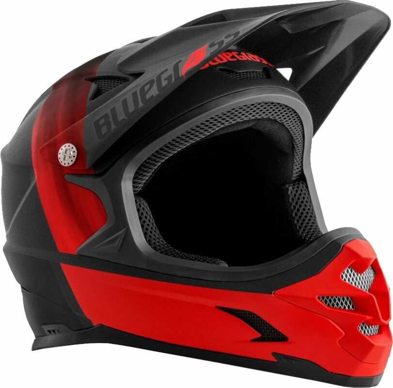 Levně Bluegrass Intox Black/Red Matt XS Cyklistická helma