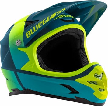 Casque de vélo Bluegrass Intox Petrol Blue/Fluo Yellow S Casque de vélo