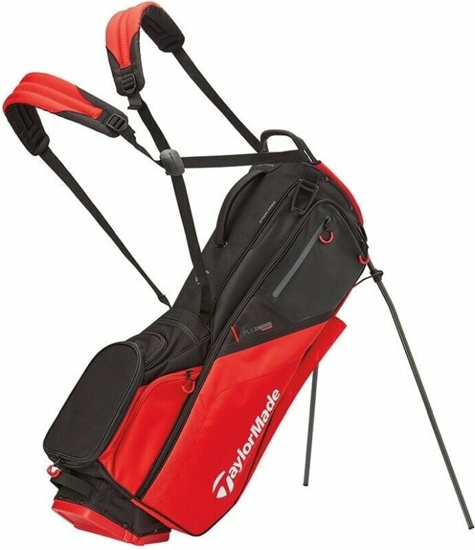Borsa da golf Stand Bag TaylorMade Flextech Black/Red Borsa da golf Stand Bag