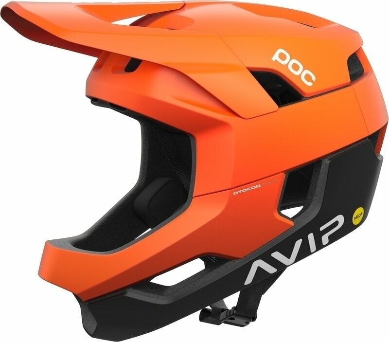Bike Helmet POC Otocon Race MIPS Fluorescent Orange AVIP/Uranium Black Matt 51-54 Bike Helmet
