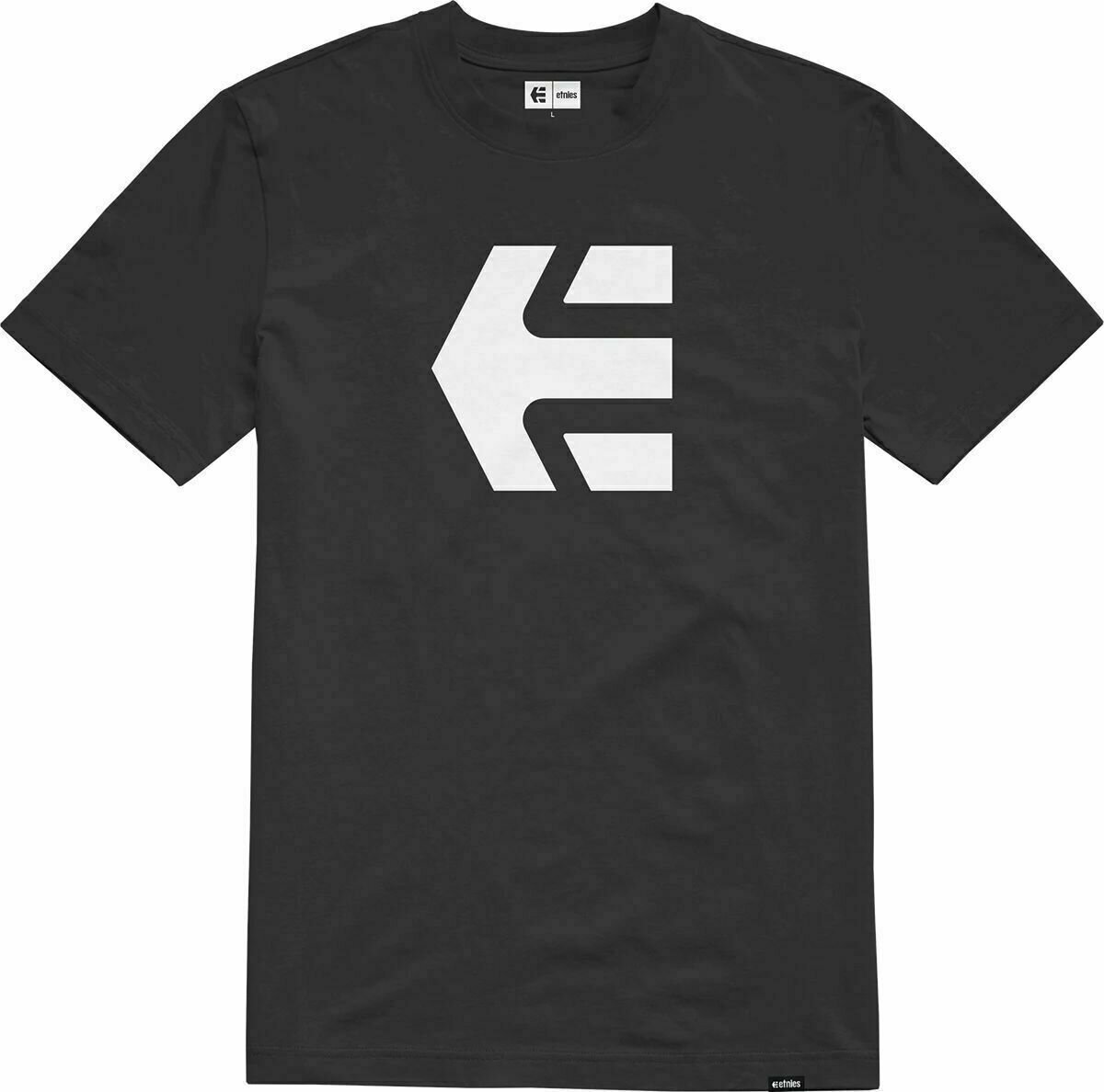 Camisa para exteriores Etnies Icon Tee Black/White 2XL Camiseta Camisa para exteriores