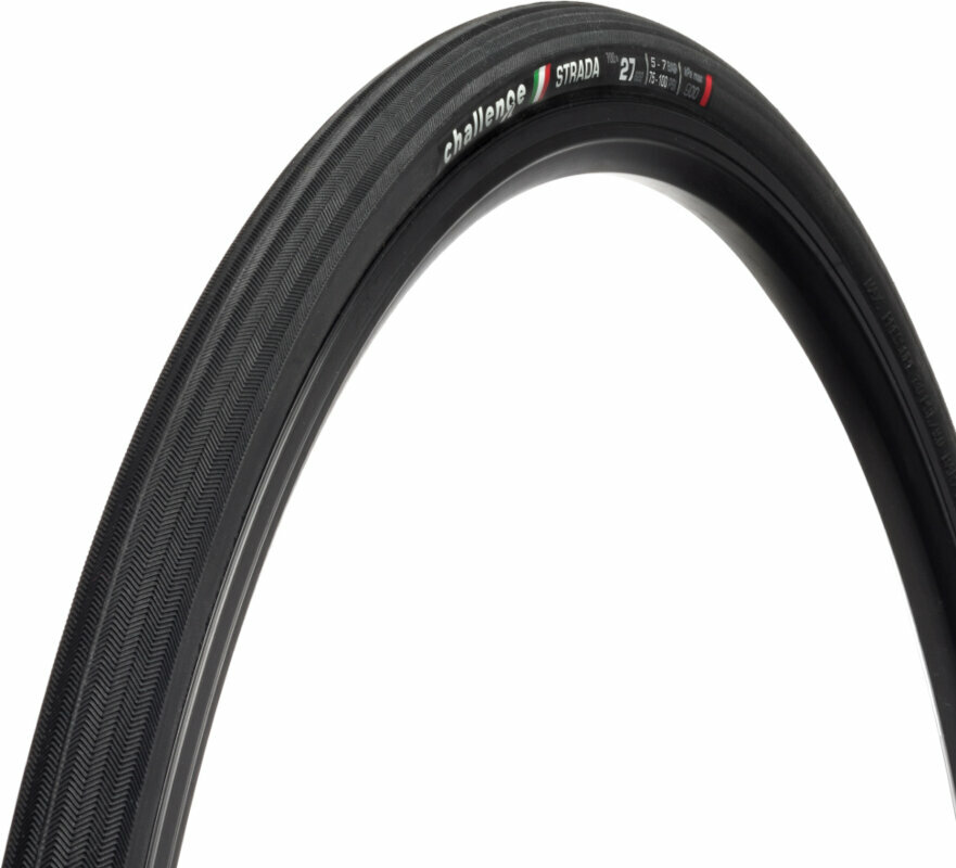 Levně Challenge Strada Race Tire 29/28" (622 mm) 27.0 Black/Black Kevlarový Plášť pro silniční kolo