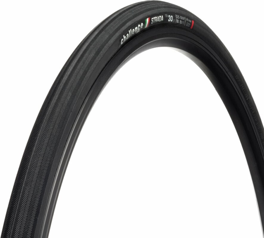 Plášť pro silniční kolo Challenge Strada Race Tire 29/28" (622 mm) 30.0 Black/Black Kevlarový Plášť pro silniční kolo