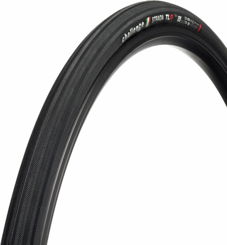Road bike tyre Challenge Strada TLR Race Tire 29/28" (622 mm) 25.0 Black Folding Road bike tyre