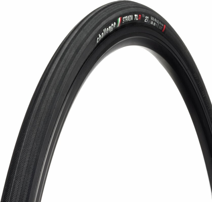 Levně Challenge Strada TLR Race Tire 29/28" (622 mm) 27.0 Black Kevlarový Plášť pro silniční kolo