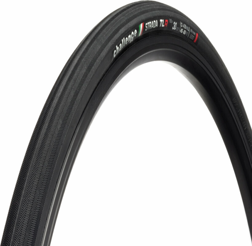Challenge Strada TLR Race Tire 29/28" (622 mm) 30.0 Black Kevlarový Plášť na cestný bicykel