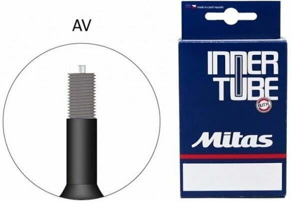 Binnenbanden Mitas Tube 20" (406 mm) 1,75 - 2,45" Black 40.0 Schrader Binnenband
