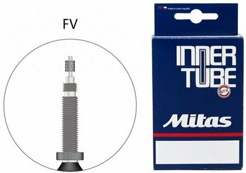 Cykelslange Mitas Tube 23 - 28 mm Cykelslange Black 60.0 Presta - 1