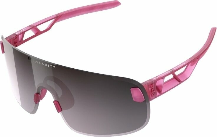 Óculos de ciclismo POC Elicit Actinium Pink Translucent/Violet Silver Mirror Óculos de ciclismo