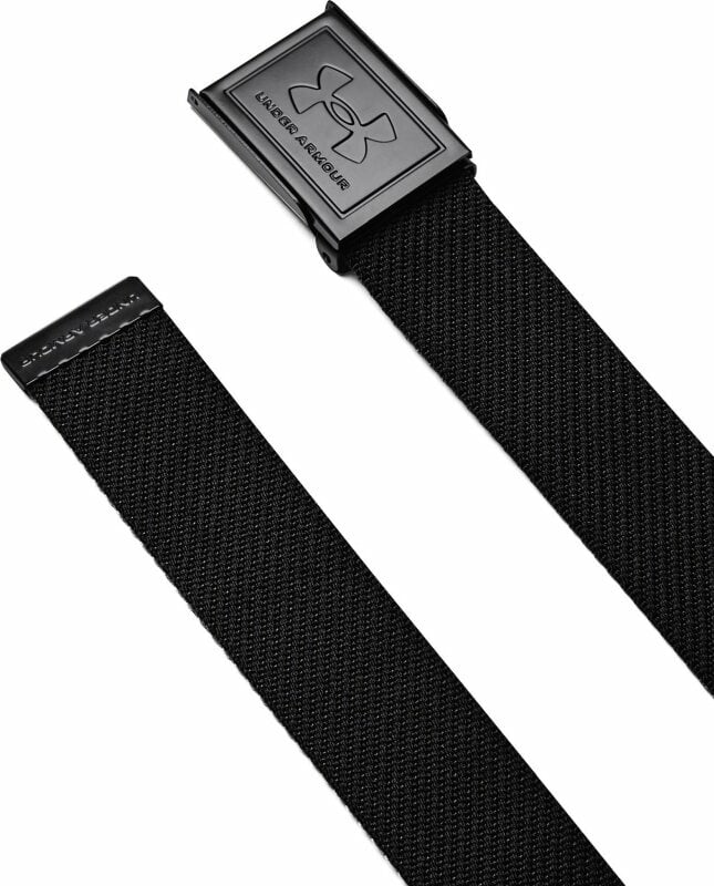 Pásek Under Armour Men's UA Webbing Belt Black/Pitch Gray/Black