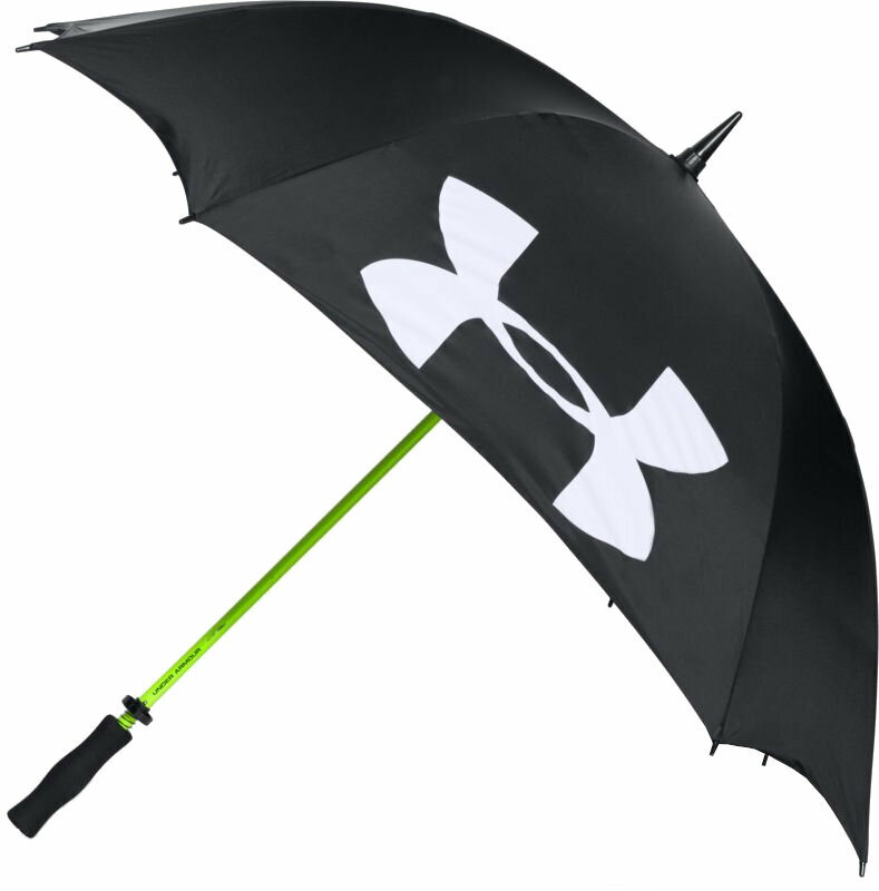 Dáždnik Under Armour Golf Umbrella Black/High-Vis Yellow/White