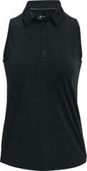 Tricou polo Under Armour Zinger Womens Sleeveless Black/Metallic Silver L Tricou polo