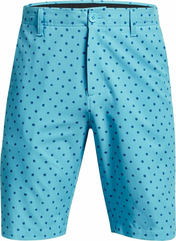 Under Armour Drive Printed Mens Shorts Fresco Blue/Cruise Blue/Halo Gray 34