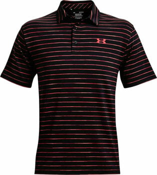 Chemise polo Under Armour UA Playoff 2.0 Mens Polo Black/Hendrix/Electric Tangerine S - 1