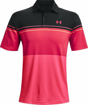 Polo majica Under Armour UA Playoff 2.0 Mens Polo Black/Knock Out/Penta Pink L - 1