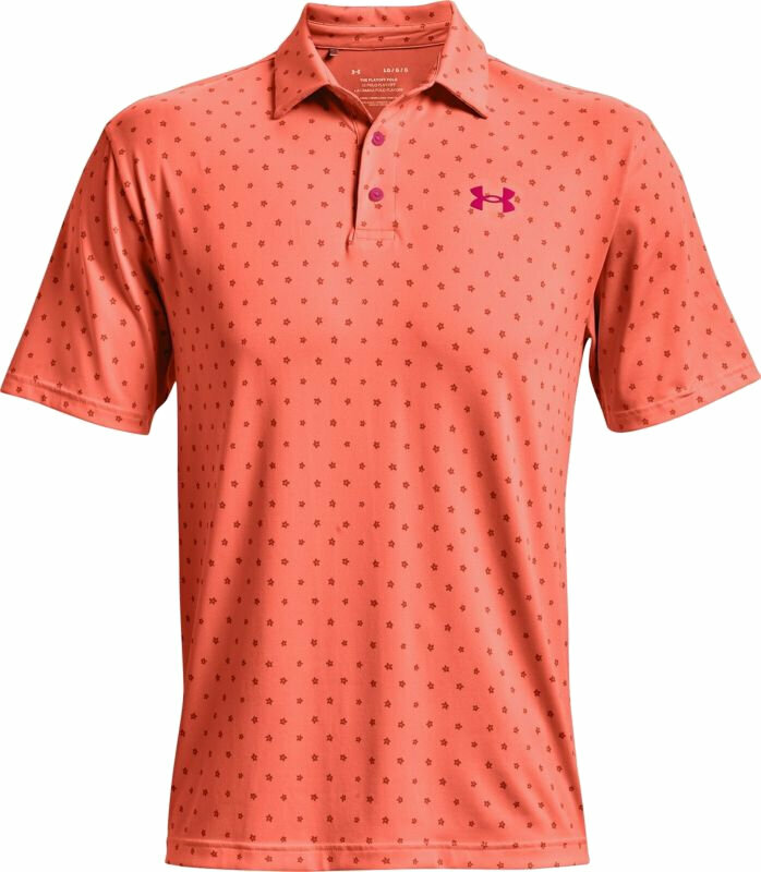 Polo Shirt Under Armour UA Playoff 2.0 Mens Polo Electric Tangerine/Knock Out L