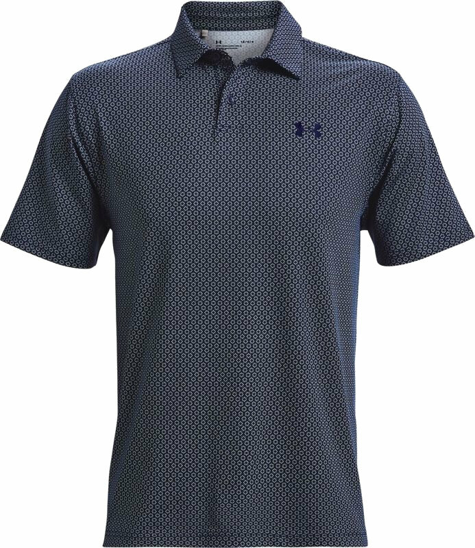 Under Armour UA T2G Printed Mens Polo Academy/White/Academy 2XL