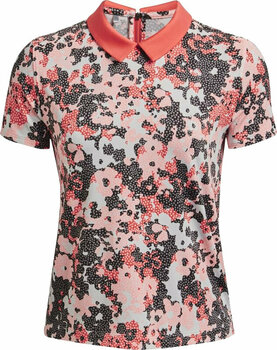 Chemise polo Under Armour Zinger Rise Womens Short Sleeve Polo Vermillion/Pink Sands/Metallic Silver S - 1