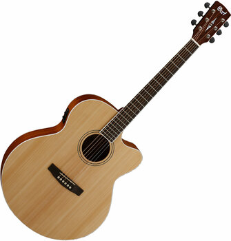 Guitare Jumbo acoustique-électrique Cort CJ1F Natural Satin - 1