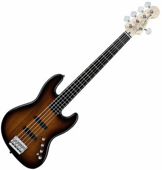 Baixo de 5 cordas Fender Squier Deluxe Jazz Bass V Active EB 3-Color Sunburst - 1
