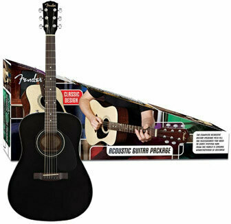 Zestaw gitarowy akusticzny Fender CD-60 Pack Black - 1