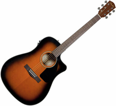 Електро-акустична китара Дреднаут Fender CD-60 CE Sunburst - 1