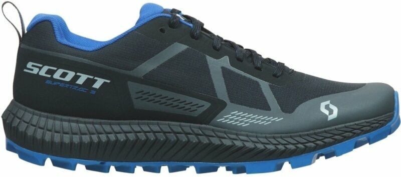 Levně Scott Supertrac 3 Shoe Black/Storm Blue 45,5 Trailová běžecká obuv