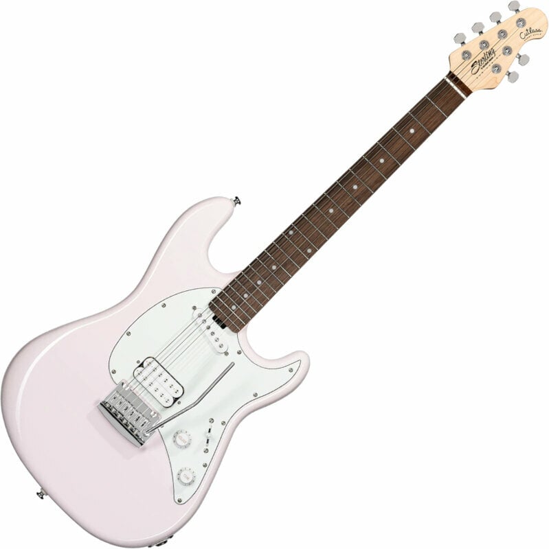Elektrická kytara Sterling by MusicMan CTSS30HS Short Scale Shell Pink