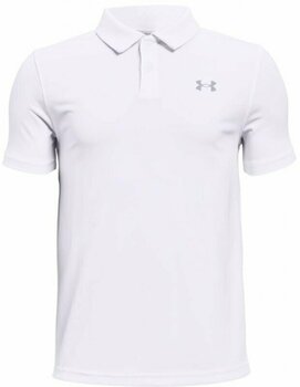Polo Shirt Under Armour UA Performance Boys Polo White/Mod Gray/Mod Gray S - 1