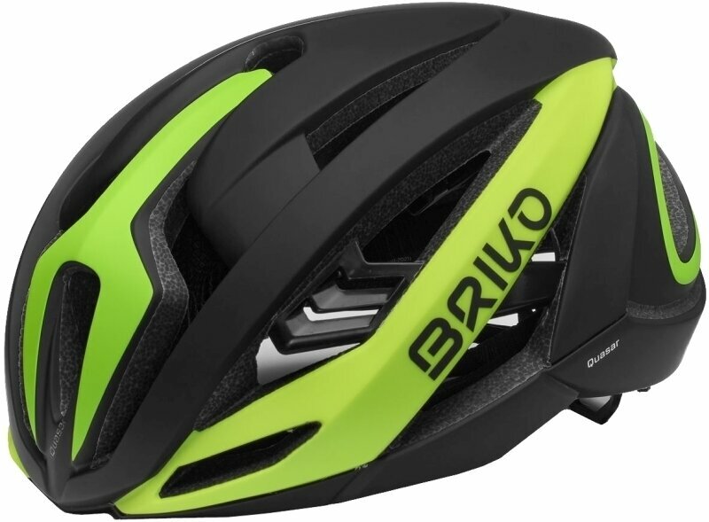 Cască bicicletă Briko Quasar Matt Black/Lime M Cască bicicletă