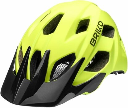 Bike Helmet Briko Akan Lime Fluo/Black L Bike Helmet