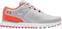 Chaussures de golf pour femmes Under Armour Charged Breathe SL White/Halo Gray/Electric Tangerine 40,5