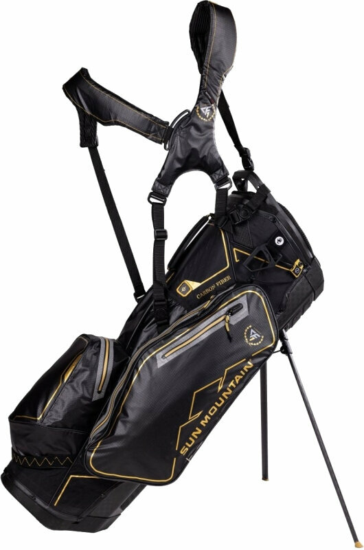 Sun Mountain Carbon Fast Stand Bag Black/Gold Geanta pentru golf