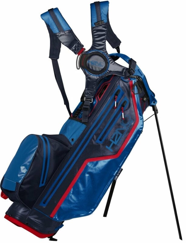 Golf Bag Sun Mountain H2NO 14-Way Stand Bag Navy/Bigsky/Red Golf Bag
