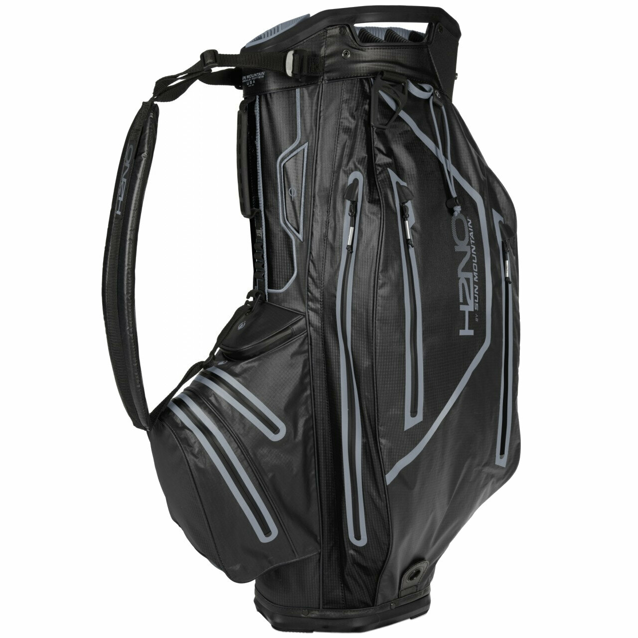 Saco de golfe Sun Mountain H2NO Elite Cart Bag Black Saco de golfe