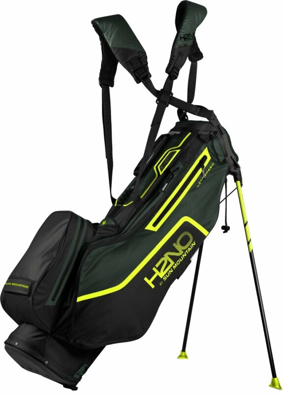 Golfmailakassi Sun Mountain H2NO Lite Speed Stand Bag Black/Forest/Atomic Golfmailakassi