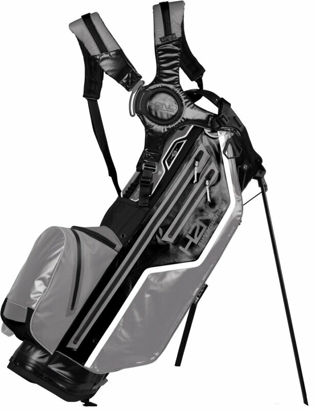 Golf Bag Sun Mountain H2NO Lite Stand Bag Black/Nickel/White Golf Bag
