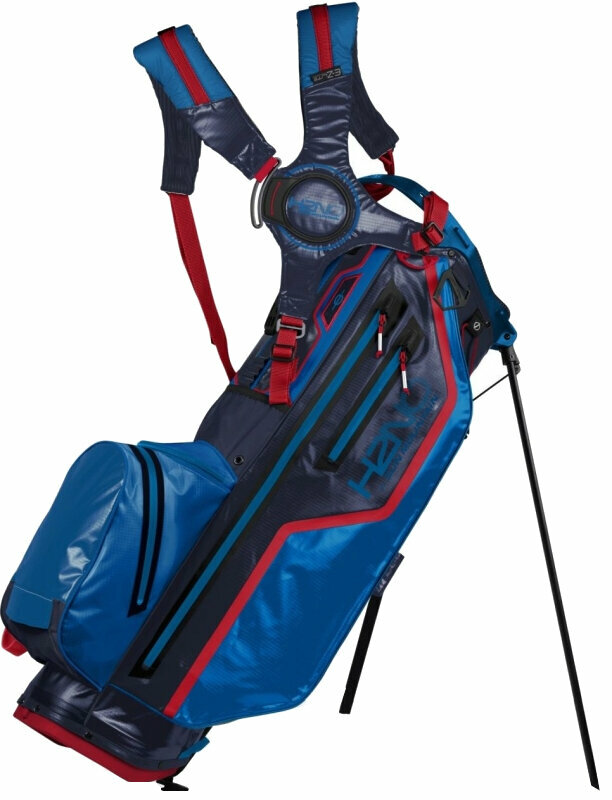 Golf Bag Sun Mountain H2NO Lite Stand Bag Navy/Cobalt/Red Golf Bag