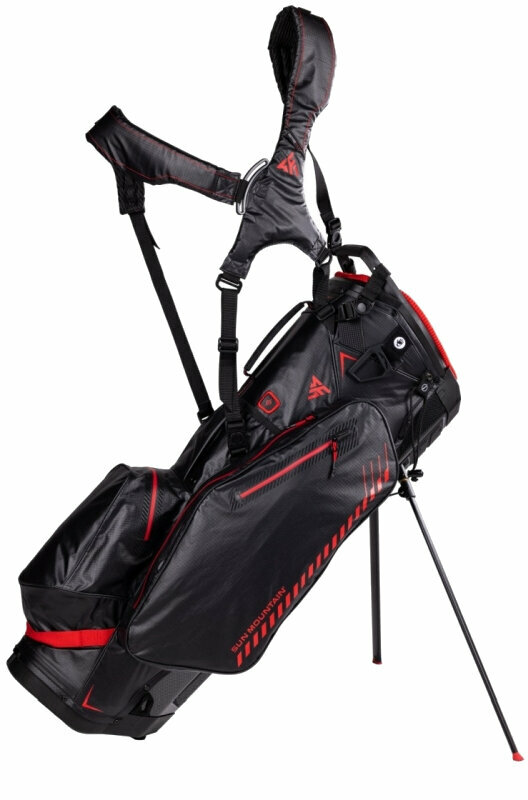 Saco de golfe Sun Mountain Sport Fast 1 Stand Bag Black/Red Saco de golfe