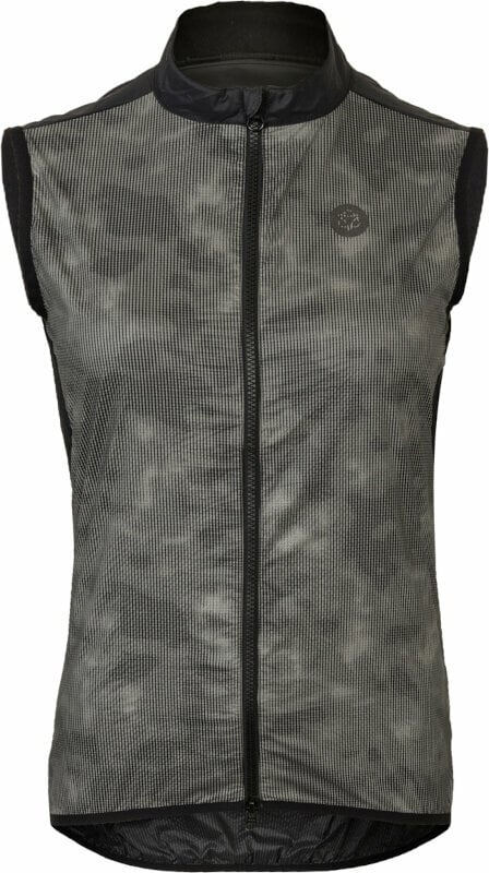Biciklistička jakna, prsluk Agu Wind Body II Essential Vest Women Reflection Black S Prsluk