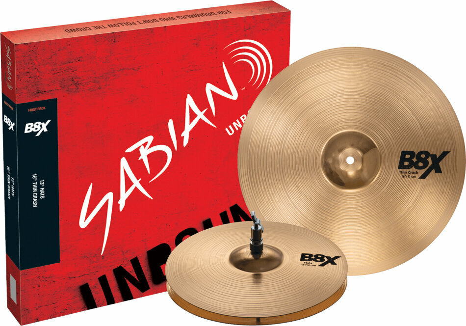 Set de cymbales Sabian 45001X B8X First Pack 13/16 Set de cymbales