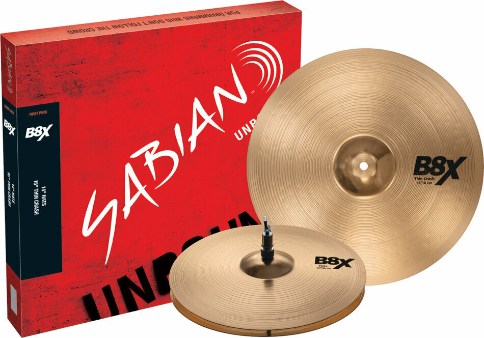 Set de cymbales Sabian 45011X B8X First Pack 14/16 Set de cymbales