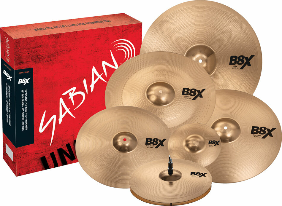 Set de cymbales Sabian 45006X B8X  Complete 10/14/16/18/18/20 Set de cymbales