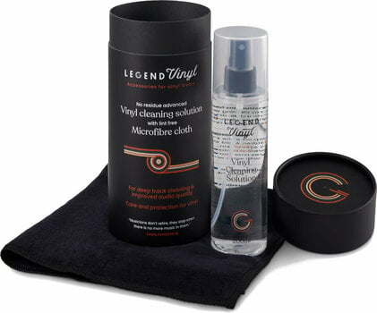 Cleaning set for LP records My Legend Vinyl Cleaning Solution and Microfibre Cloth - 1