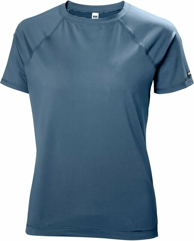 Outdoor T-Shirt Helly Hansen Women's Tech Trail SS T-Shirt Deep Steel L Outdoor T-Shirt